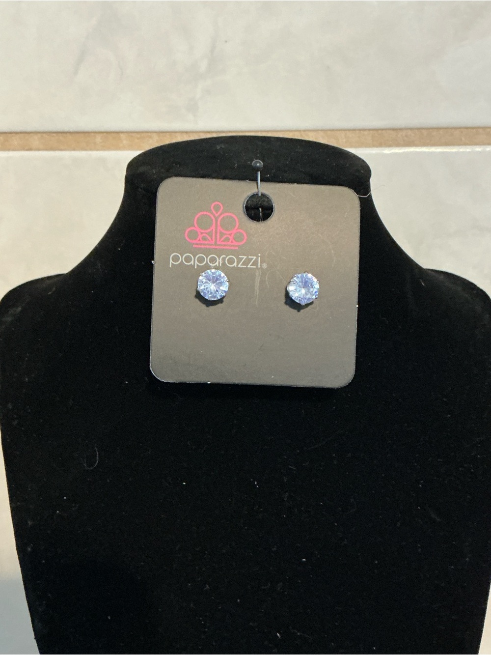 Paparazzi Crystal Round Stud Earrings